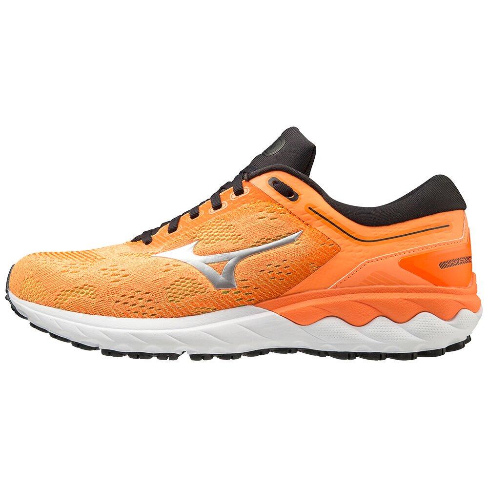 Men's Mizuno Running Shoes Orange/Black Wave Skyrise Shoes - J1GC200946